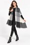 Women's Plaid Patterned Soft Textured Tasseled Knitwear Shawl - 7