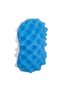 Foam Bath Sponge with Cellular Pattern Blue White 17cm
