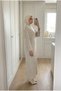 Women's Ribbed Knitwear Loose Long Dress - 4
