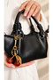 Women's Shoulder and Hand Bag with Cherry Charms - 4