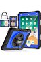 Rugged Protective Case for iPad, Shockproof with Hand Strap, Blue