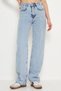 Women's High Waist Washed Wide Leg Jeans 3243 Ice Blue