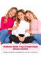 Ribbed Half-Collar Girls' High-Necked Sweater, 3 Colors (3 Pieces) Pink. White. Fuchsia - 3