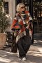 Equestrian Heritage Patterned Tasseled Poncho - 6
