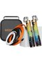Weighted Jump Ropes Easy in Interchangeable-Adjustable Weights 360 Degree Spin - Length Adjustable,E
