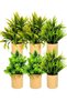 نباتات اصطناعية في أصص، نباتات أوكالبتوس بلاستيكية صغيرة للديكور الداخلي