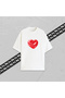 Love Bq Candy Unisex Printed Oversize T-Shirt 100% Cotton Women Men Crew Neck White