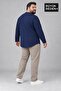 Men's Large Size Crew Neck Single Jersey Slim Long Sleeve Oval Hem T-Shirt Spr26Bts943 - 2