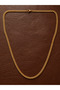 Gold Model 4 mm Gourmet Steel Necklace Gold Steel Chain