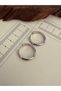 316 L Surgical Steel Hoop Earrings Silver Color Hoop Earrings Hoop Curved Earrings 16mm