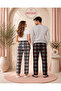 2-Pack Fleece Pajama Bottoms Unisex Plaid Pattern Single Bottom Without Pockets Winter Home Pants Relaxed Fit Soft Fleece Sweatpants Gift Couple m L XL 2XL - 3