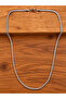 Stainless steel tarnish-resistant design necklace with 2.5mm steel chain