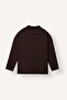 Regular Fit High Collar Half Zipper Long Sleeve Tunic I2133Ax26Au - 2