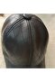 Unisex Special Edition Needle Hole Textured Genuine Lambskin Baseball Cap - 6