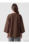 Alita City Lcw Modest Brown Straight Base-Length Women's Kimono with a Difference - 4