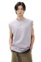 Loose Fit Printed cotton vest top