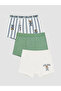 Lcw Kids Ecru Boys' College Teddy Printed 3-Piece Boxer Set - 2