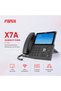 X7A Android Touchscreen IP Phone, 7-inch Color Touch Screen, 112 DSS Keys, 20 SIP Lines, WiFi, Bluetooth for Enterprise Reception Desks