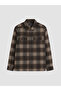 Rmz Gi̇yi̇m Farkiyla Standard Fit Checkered Embroidered Men's Lumberjack Shirt Jacket - 6