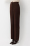High waist wide leg pants coffee - 5