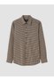 Timeless Clothing & Timeless Choices Standard Fit Checkered Embroidered Gabardine Men's Shirt - 7