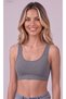 Women's 4-Piece Wide Strap Sports Bustier Set Black White Beige Gray Crop Top - 6