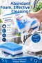 6 premium blue 3-layer dish sponges - special textured kitchen cleaning sponge set - 2