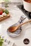 5 Pieces of Marble Patterned Spoon Rests – Melamine Spoon and Spatula Holder, Kitchen Resting Platform, Stain Resistant, Spoon Rest