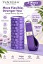 Foam Roller and Yoga Belt Set Medium Hard Eva Massage Roller 33X14 cm 200 cm Cotton Belt