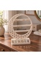Jewelry Organizer Earring Stand Decorative Desktop Display with Ring Compartments - 5