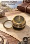 2 Pieces Brass Compass – Navigation Tool Metal Body Compass Model 3548 for Travel and Hobbies