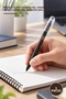 5 Pcs Ballpoint Pens – Black Color 1.0 mm Medium Tip, Ergonomic Body with Cap, Smooth Ink, Ballpoint Pen, Black