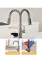 Kitchen Sink Faucet + Pressure Cup Washer 2in1 Imported Anthracite Color 7 Years Warranty - 6