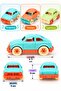 My First Mini Car 9.5cm Set of 3 - Toy Car Suitable for Little Hands 18 Months+ - 4