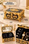 Rose Embellished Gold Detailed Jewelry Box Large Size - 2