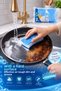2 premium blue 3-layer dish sponges - special textured kitchen cleaning sponge set - 3