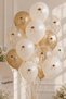 20 Pieces of Gold Color Floral 6 mm Satin Cream Color Ribbon Bow Wedding Candy Invitation Ornament Gift Package Decoration - 3