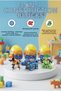 Surprise Egg Set of 3 Building Blocks with Dinosaur and Vehicle Figures Educational Learning Toy with Parts - 2