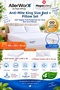 Anti Allergic Anti Mite Double King Size Wide Bed and Pillowcase Set 180X200X30 cm Guaranteed for Life