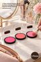 5-Piece Matte Powder Blush Set – 3-Pack Matte Powder Blush with Compact Mirror Design for Cheek Makeup, Highly Pigmented Blush Powder