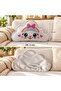 Gray Cloud Pillow-3 with Cute Face Design - Decorative Pillow for Baby and Children's Room 34.5X22 cm - 2