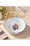 Enamel Custard Plate Patterned 20 cm Dinner Breakfast Plate Salad Food Plate Bowl Set of 6 - 2