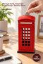 10 Pieces Metal Telephone Booths – Piggy Bank, Mini Money Box, Telephone Booth Design Coin Bank, Desktop Decor