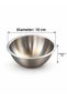 3 Compartment Stainless Steel Snack Bowl Nut Bowl, Metal Serving Bowl with Handle 18/10 Stainless Steel - 2