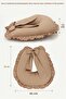 Ruffle Breastfeeding Pillow, Baby Support Cushion, Pregnancy Pillow, Cotton Fabric, Ruffle Series, Cappuccino - 2