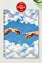 Michelangelo Design A5 Metal Spiral Unlined Cardboard Cover Michelangelo Design Notebook