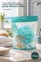 5 Pieces of Soap-Infused Bath Loofah – Ocean Scented Shower Loofah, Soap-Infused Mesh, Bath Sponge, Blue Ocean Pattern