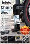 100 cm Cloth Covered Chain Motorcycle and Bicycle Lock with Key and Protective Cover