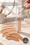 2-Piece Matte Finish Foundation Set – Makeup Set with 6 Different Shades, Long-Lasting All Day, Single Layer Effect, Matte Foundation