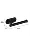Toilet Paper Roll Holder Self Adhesive Stainless Steel Matt Black - 2